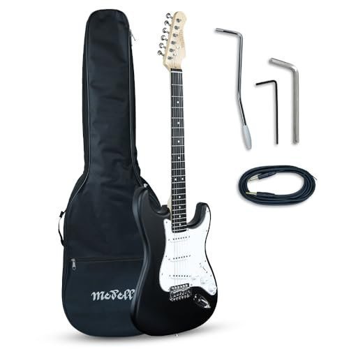 Medellin Mde1bk 38 St-style Electric Guitar Linden