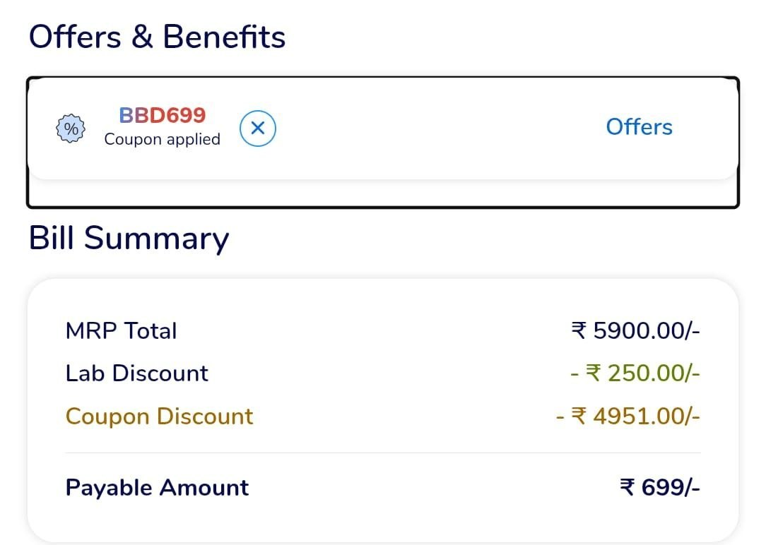 Medibuddy Maha 5201 On Full Body Health Check-up (