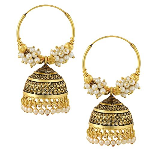 Meenaz Traditional Wedding Temple 22kt Gold Oxidis