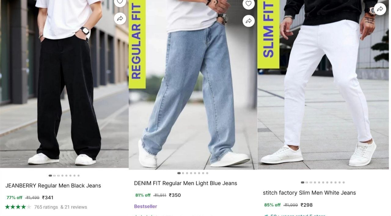 Men Regular Fit Jeans 298