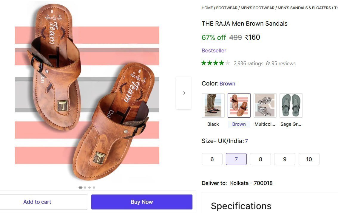 Men S Brown Sandals 160 Green