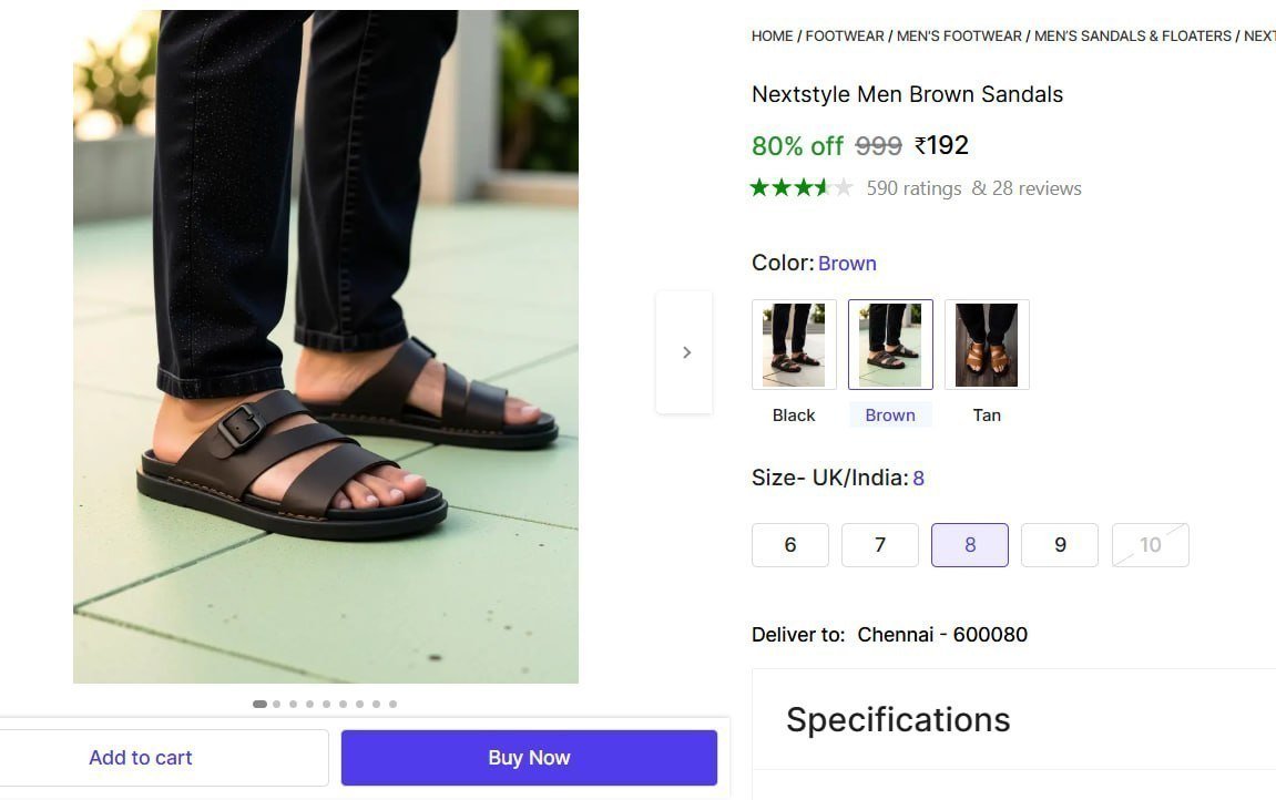 Men S Brown Sandals 192