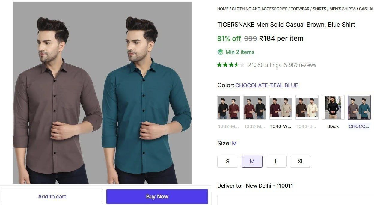 Men S Casual Shirt 184min Buy - 2