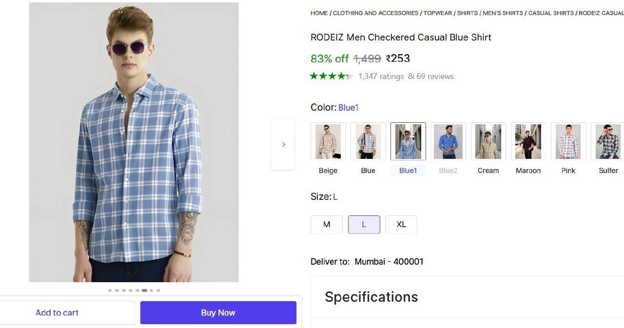 Men S Checkered Casual Shirt 253