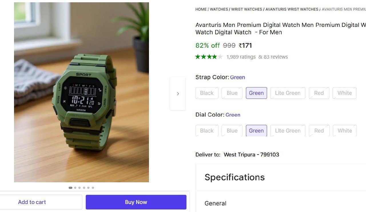 Men S Premium Digital Watch 171