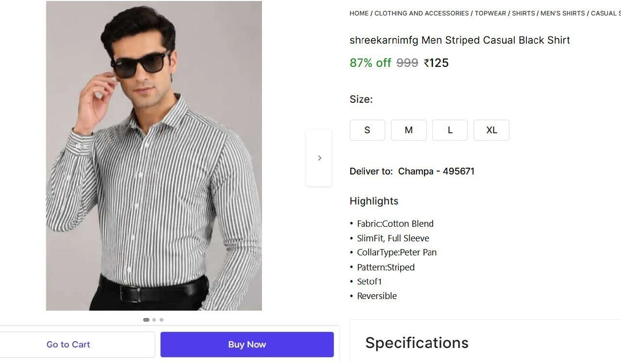 Men S Slim Fit Striped Casual Shirt 125