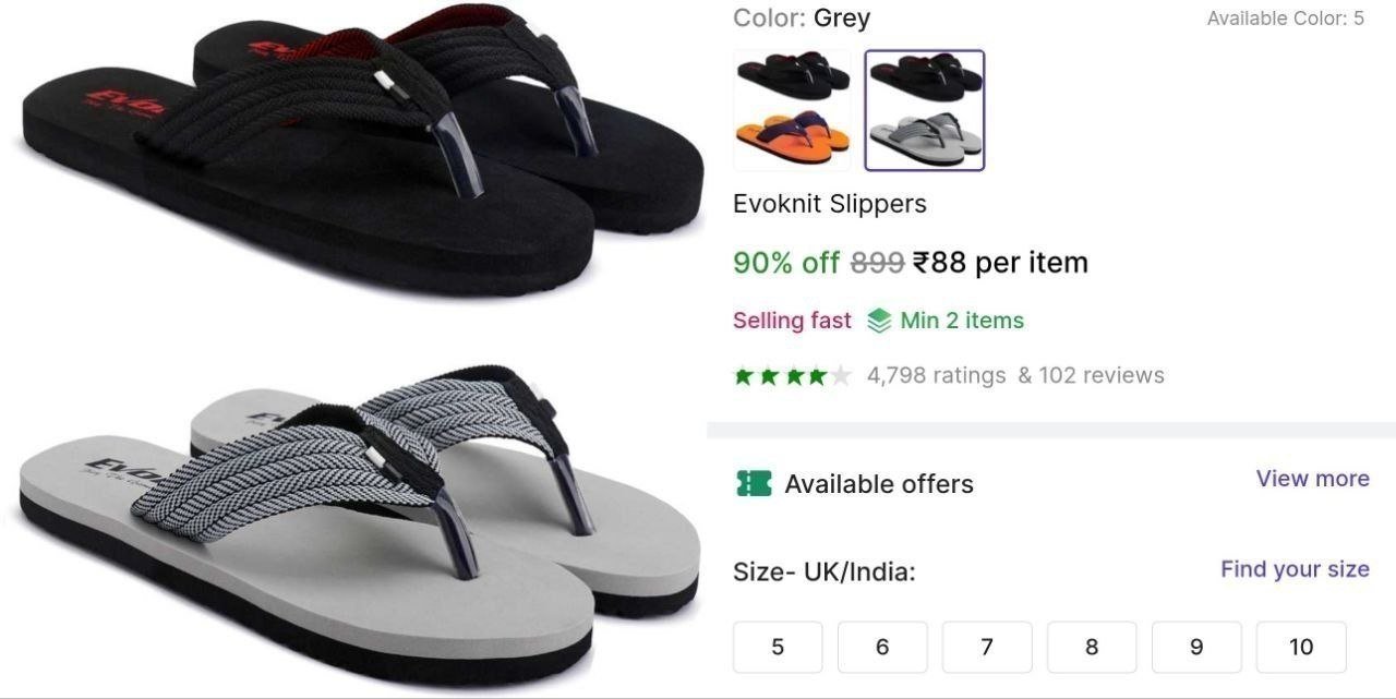 Men S Slippers At 88