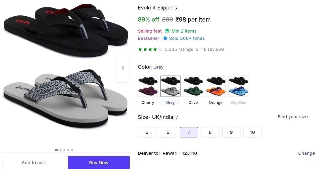 Men S Slippers At 98 Min 2