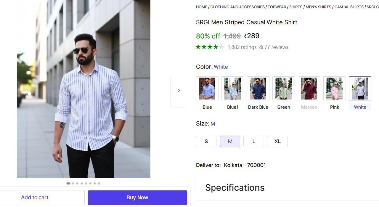 Men S Striped Casual Dark Blue Shirt 289
