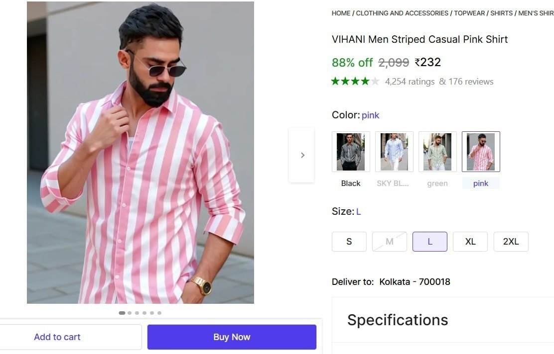 Men S Striped Casual Shirt 232