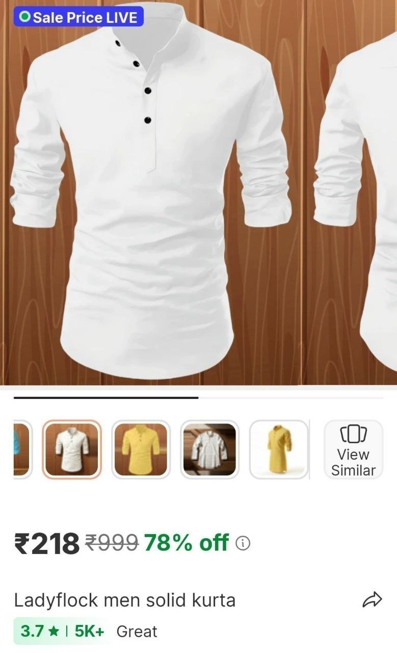 Men Shorts Stylish Kurta