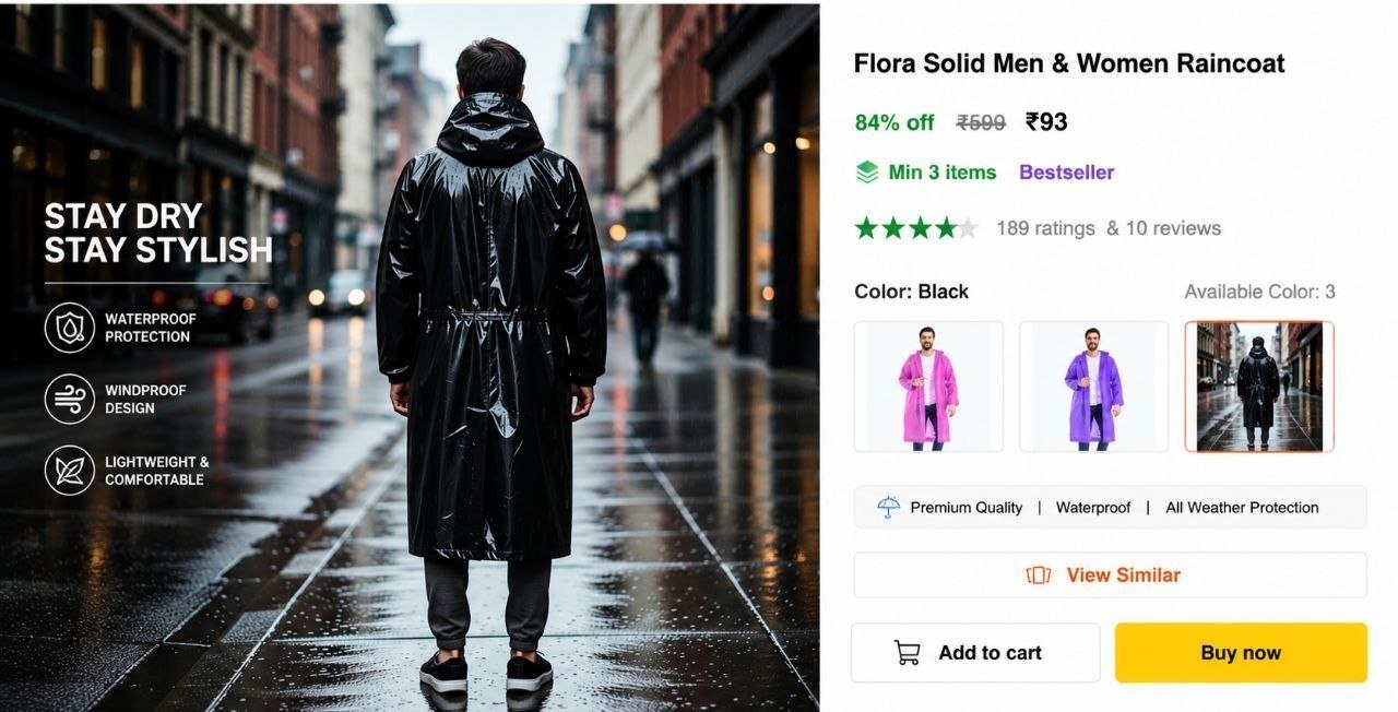 Men Women Raincoat 93