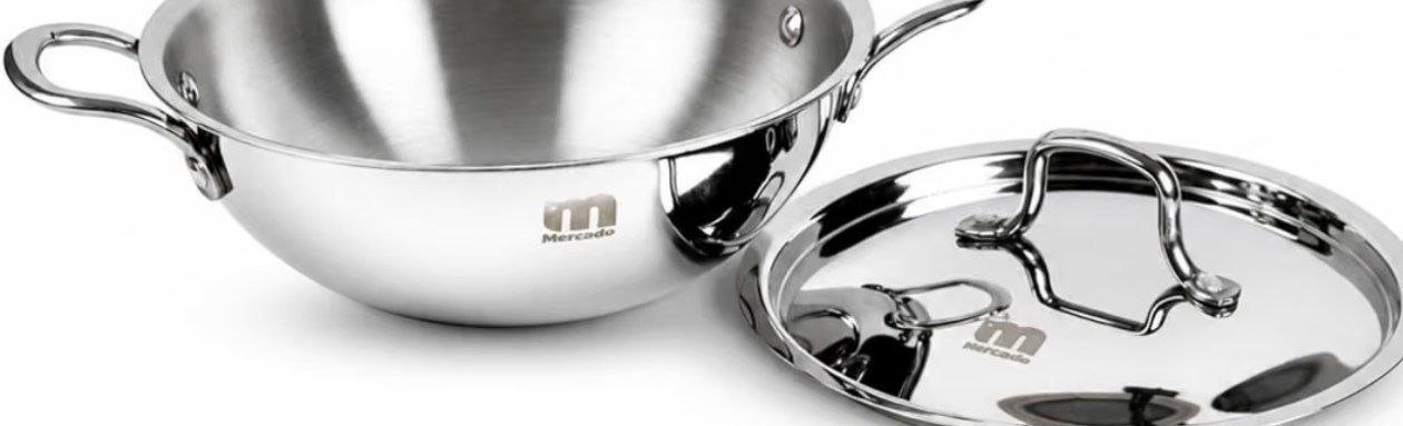 Mercado Triply Stainless Steel Kadhai (2 2l) 1259