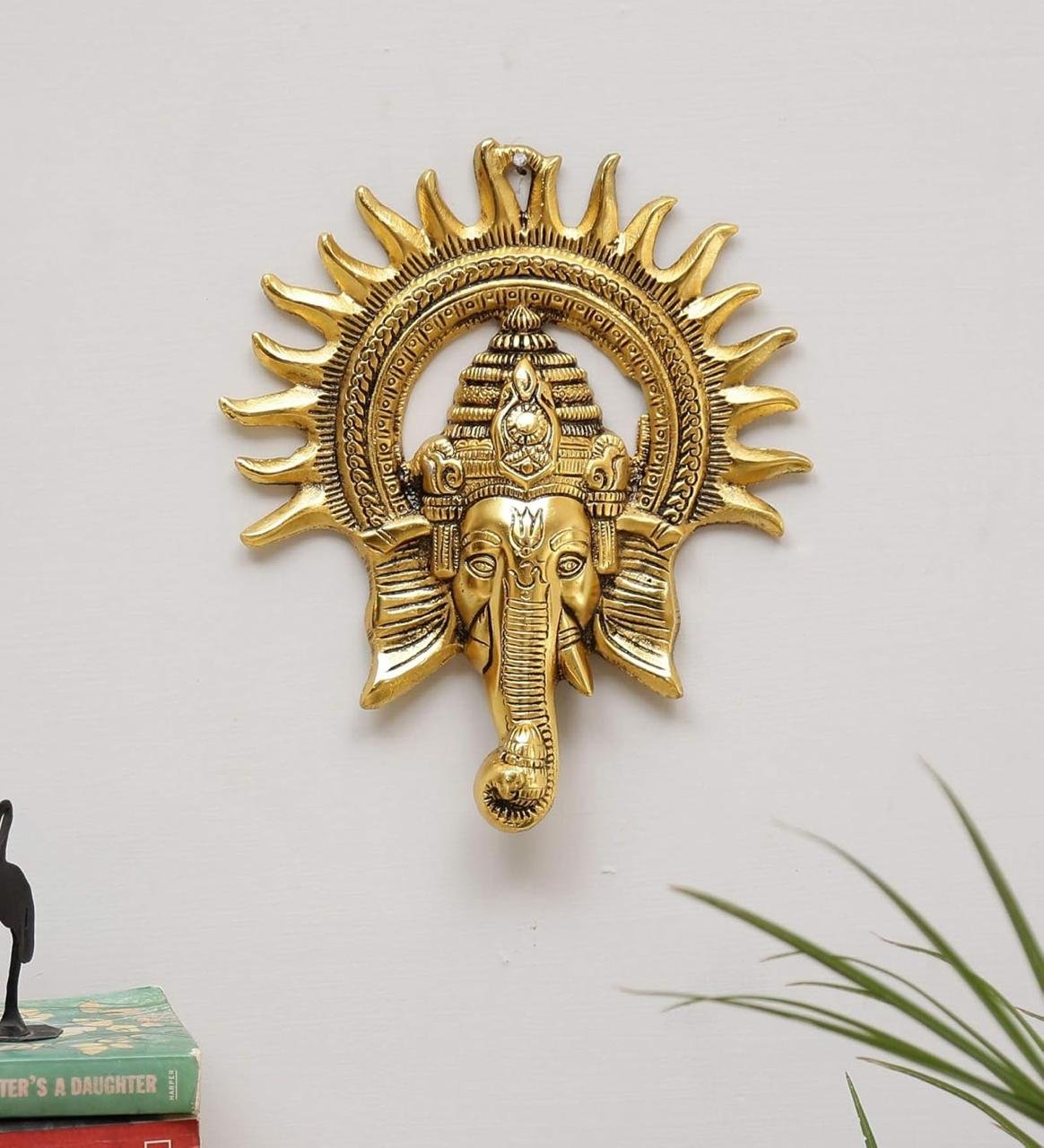 Metal Ganesha Ji Statue Ganpati Wall Hanging 