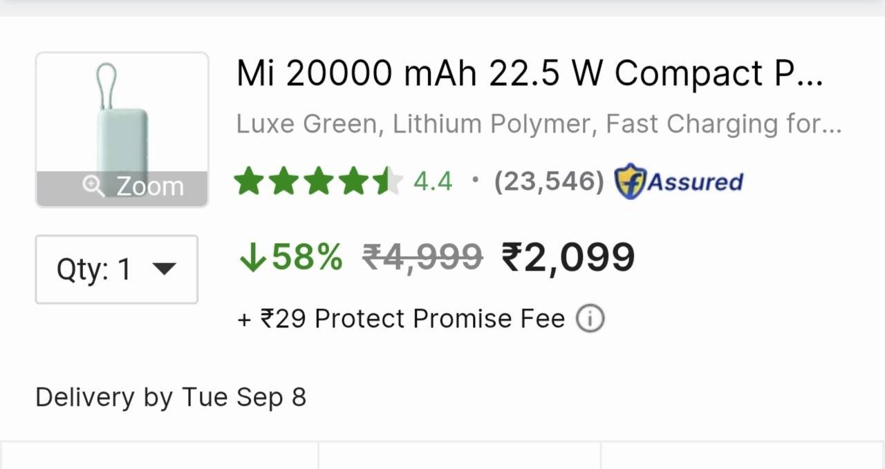 Mi 20000mah 22 5w Fast Charging Power Bank At