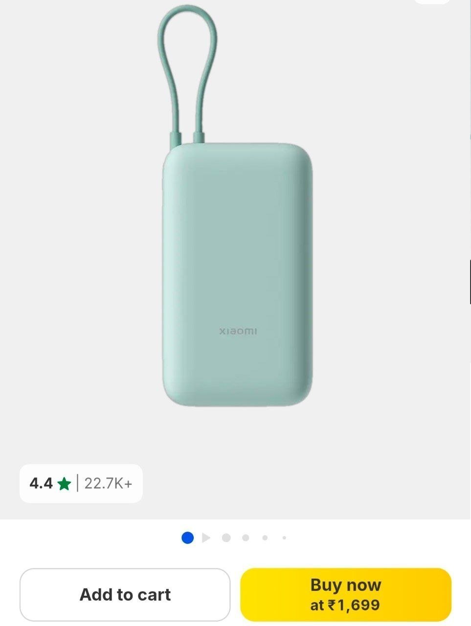 Mi Pocket Powerbank 20000mah 1699
