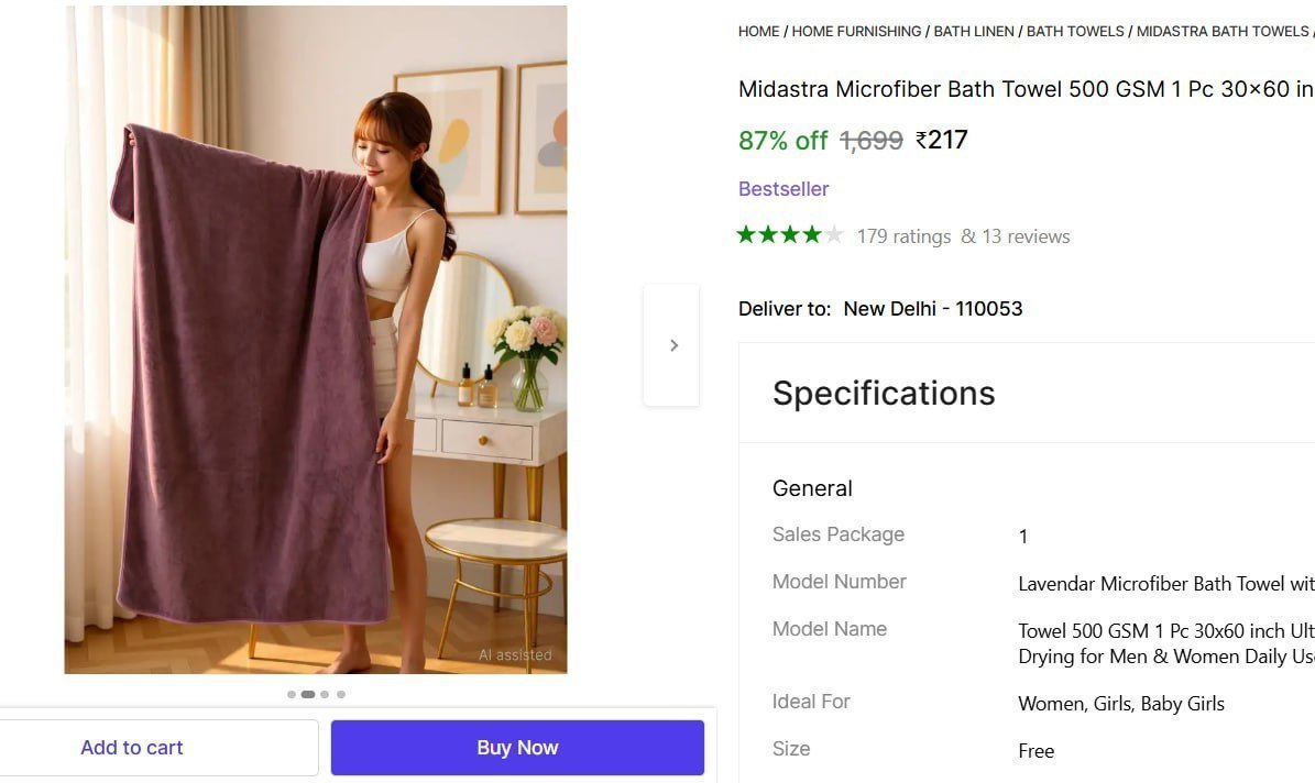 Microfiber Bath Towel 217