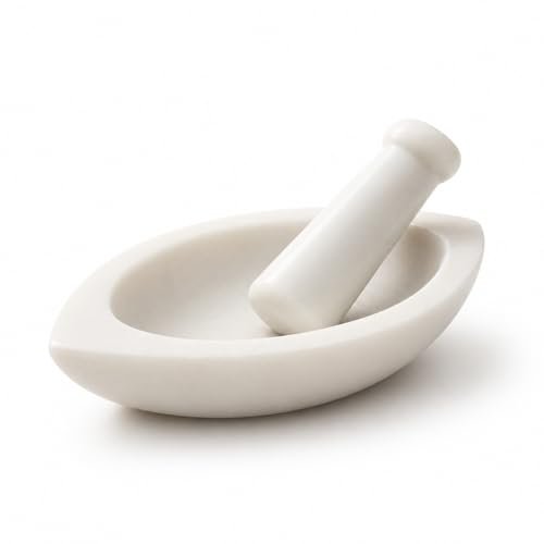 Milap Creations Marble Mortar And Pestle Set 