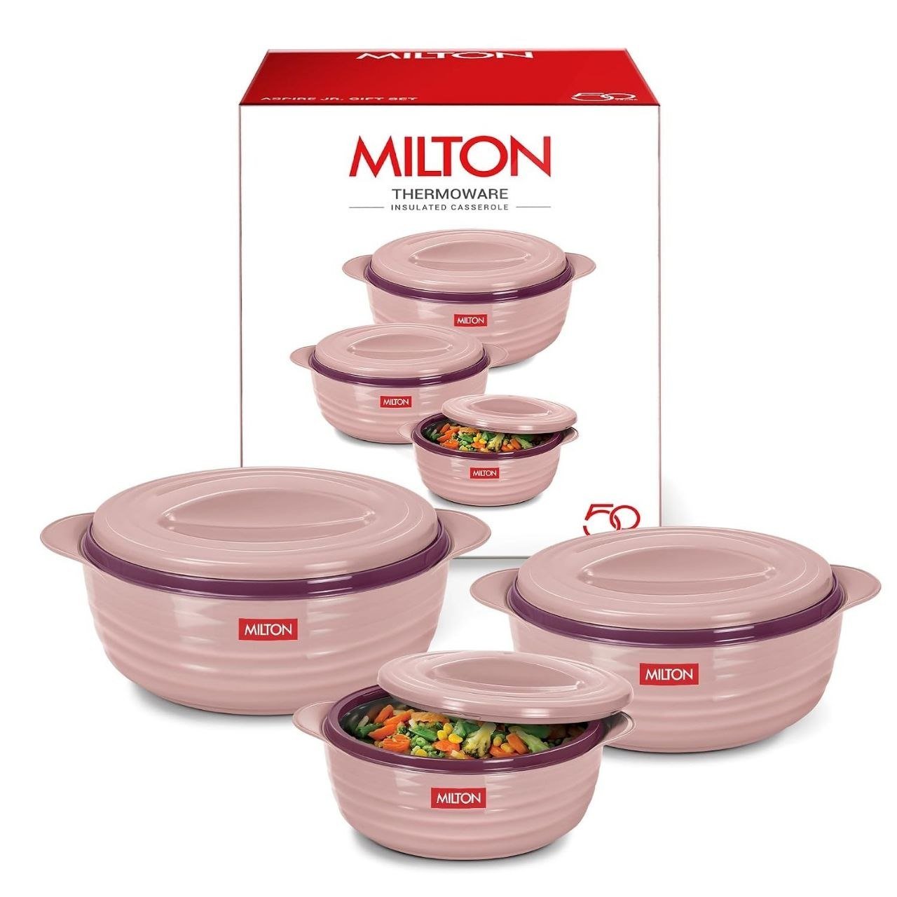 Milton Aspire Jr Set Of 3 Serving Casserole Double