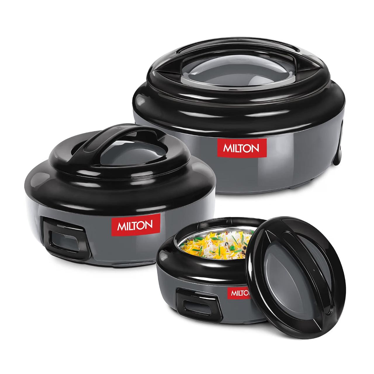 Milton Ernesto Inner Stainless Steel Jr Casserole Set Of 3 (390 720