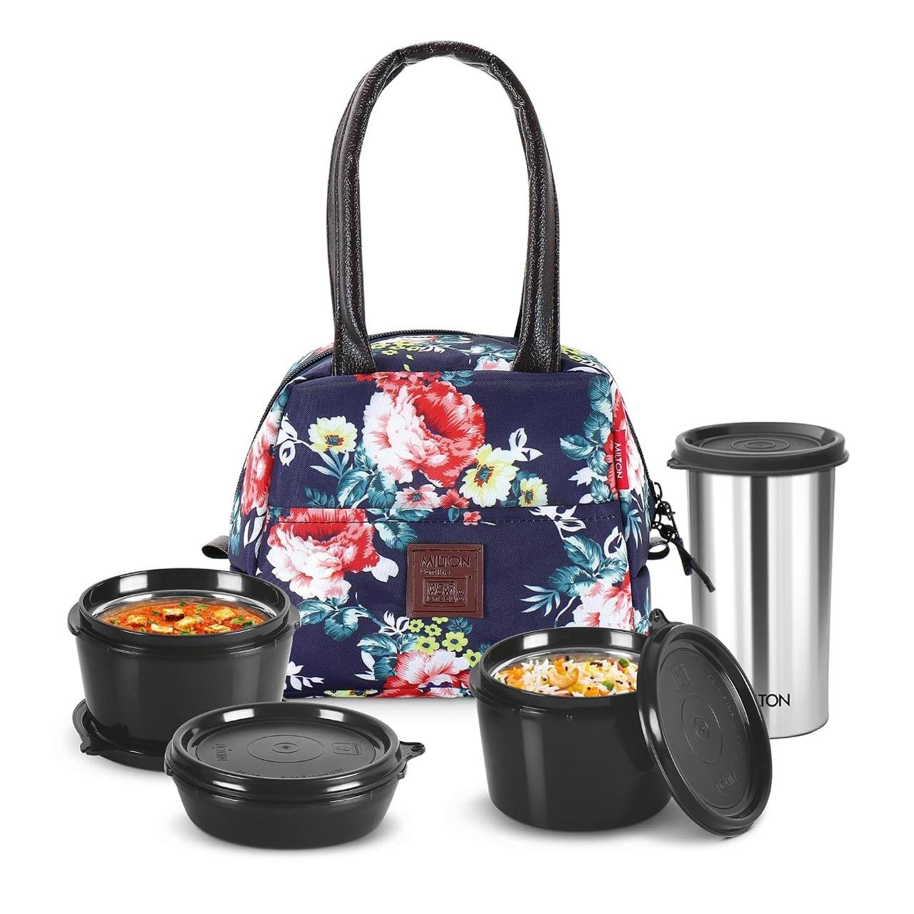 Milton Floret Lunch Box With Insulated Fabric