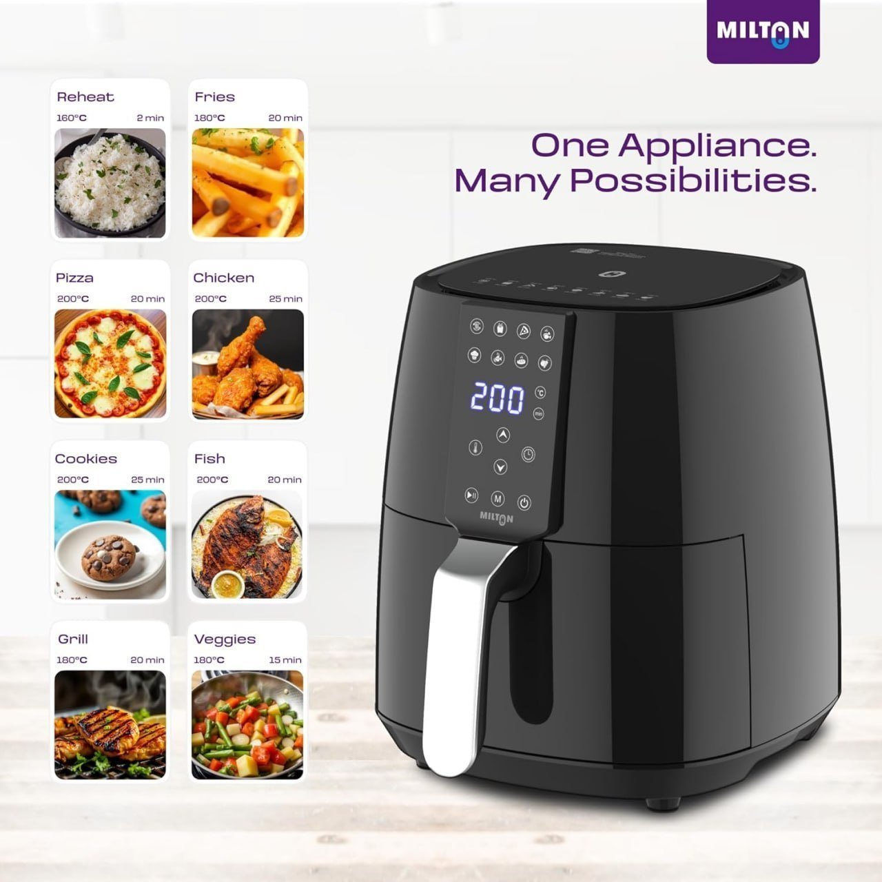Milton Rapid Digital Air Fryer 4 2l 2990