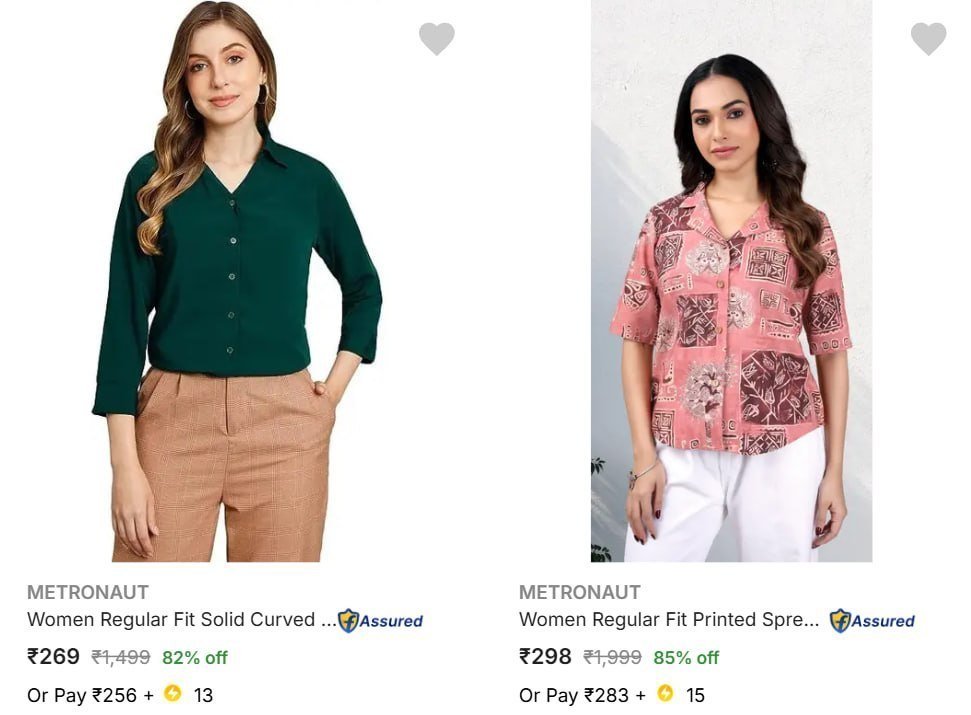Min 70 Metronaut Women Shirts