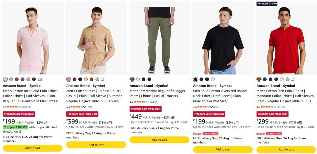 Min 80 On Symbol Clothing