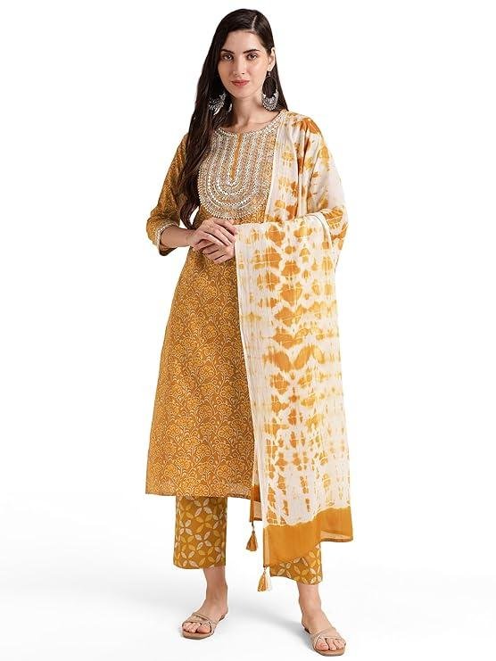 Mirchi Fashion Pure Cotton Women Straight Print Th