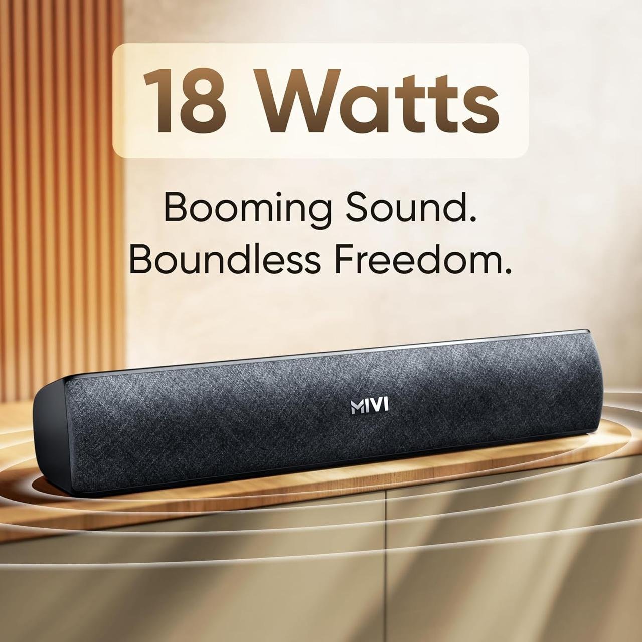 Mivi Fort Q18 Soundbar With 18w Bluetooth Spe