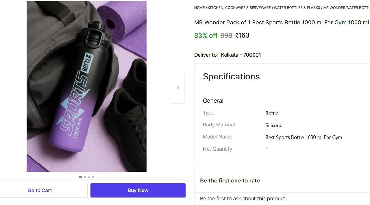 Ml Silicone Bottle 163