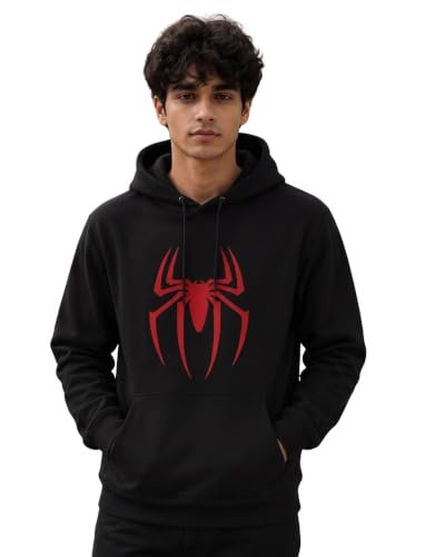 More More Unisex-adult Cotton Hooded Neck Spider P