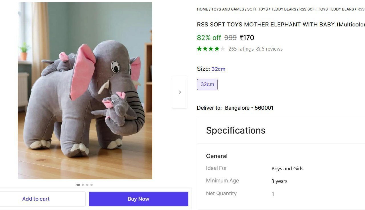 Mother Elephant With Baby 170 More -