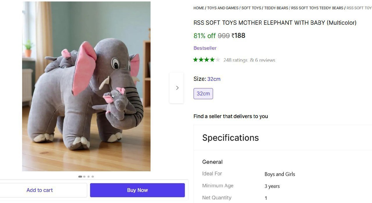 Mother Elephant With Baby 188