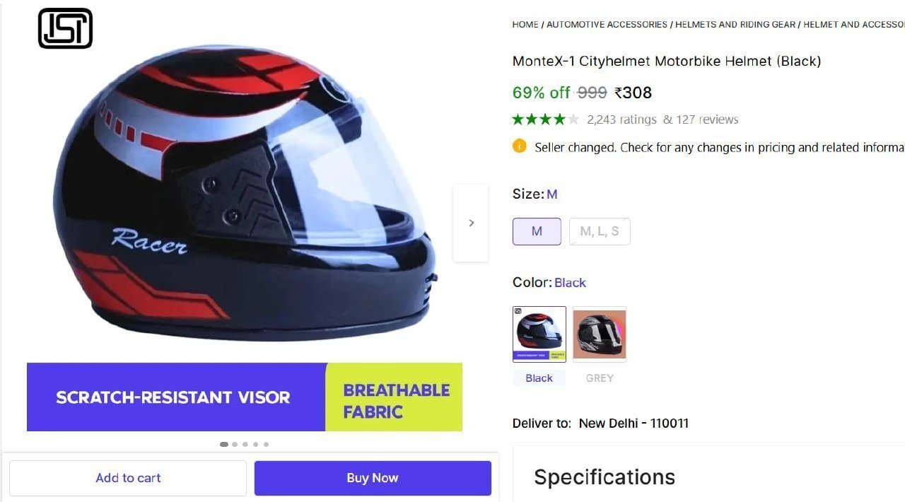 Motorbike Helmet 308