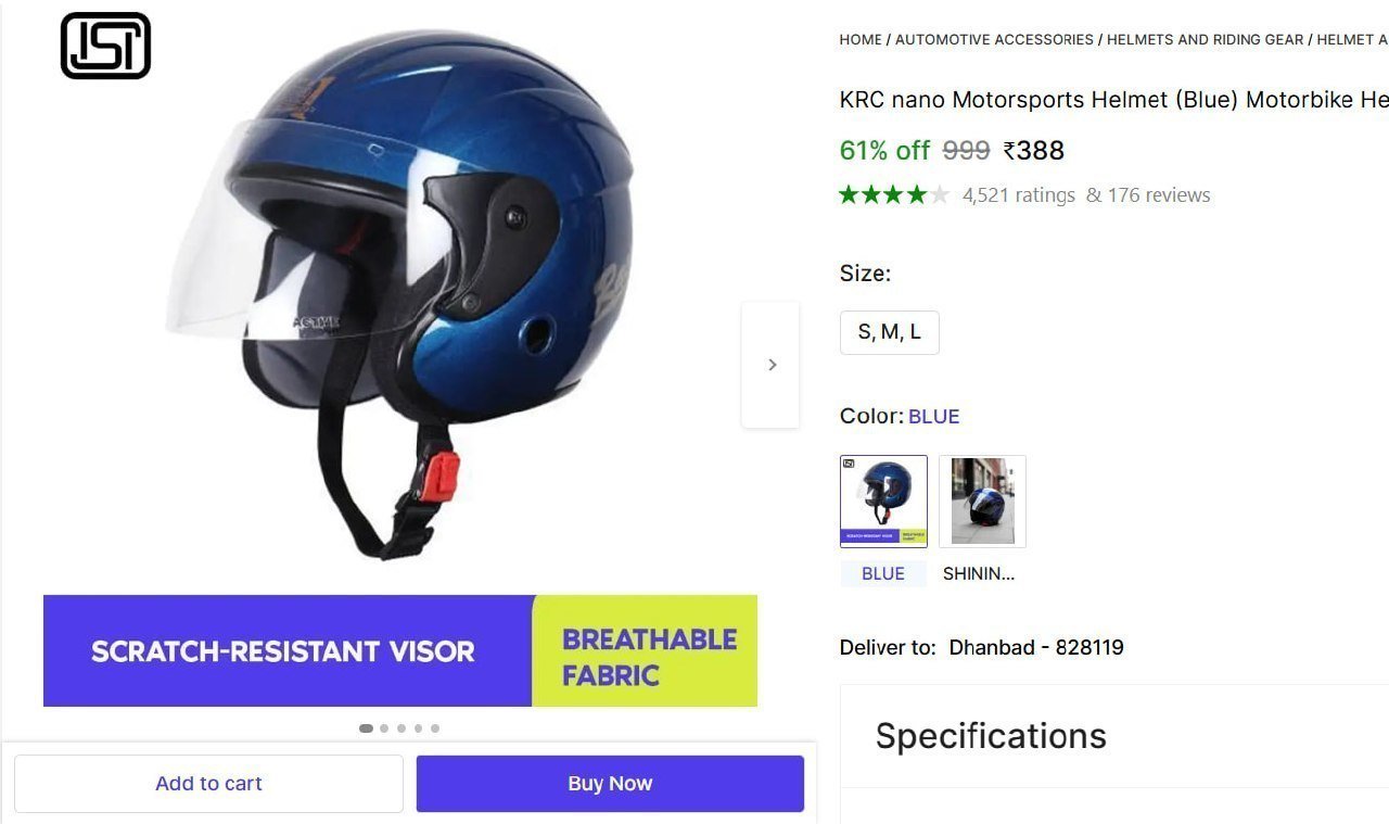 Motorbike Helmet 388