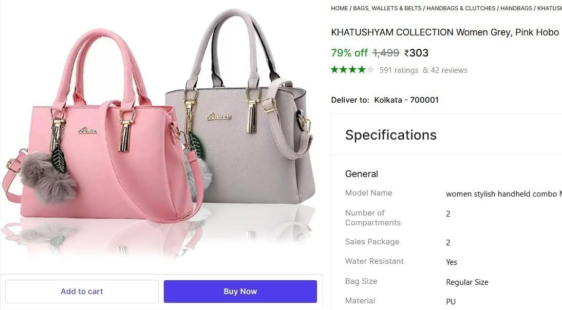 Multicolor Bag Pack Of 2 303
