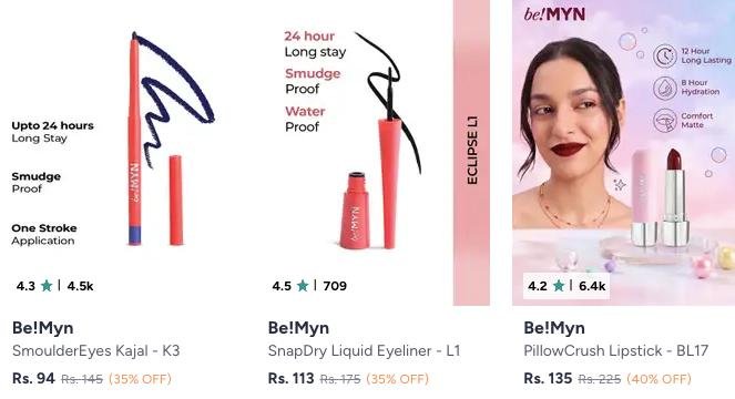 Myntra 50 On Be Myn Beauty Products Extra 10 Offapply Bemyn10off (extra