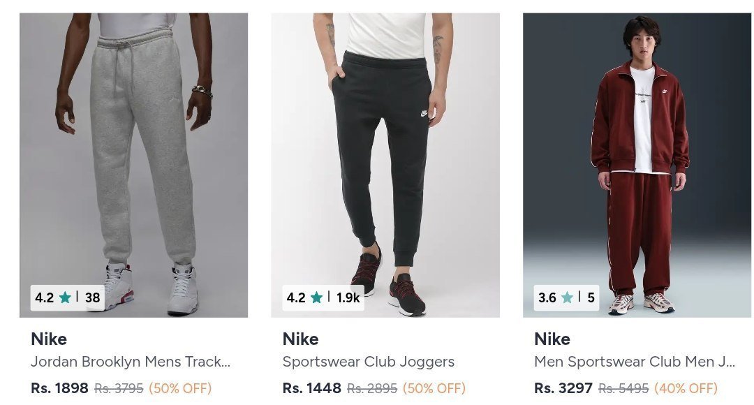 Myntra 50 On Nike Clothing Men Women