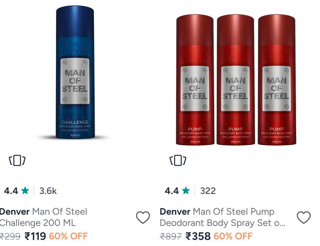 Myntra 60 Branded Grooming Products Fila He Denver