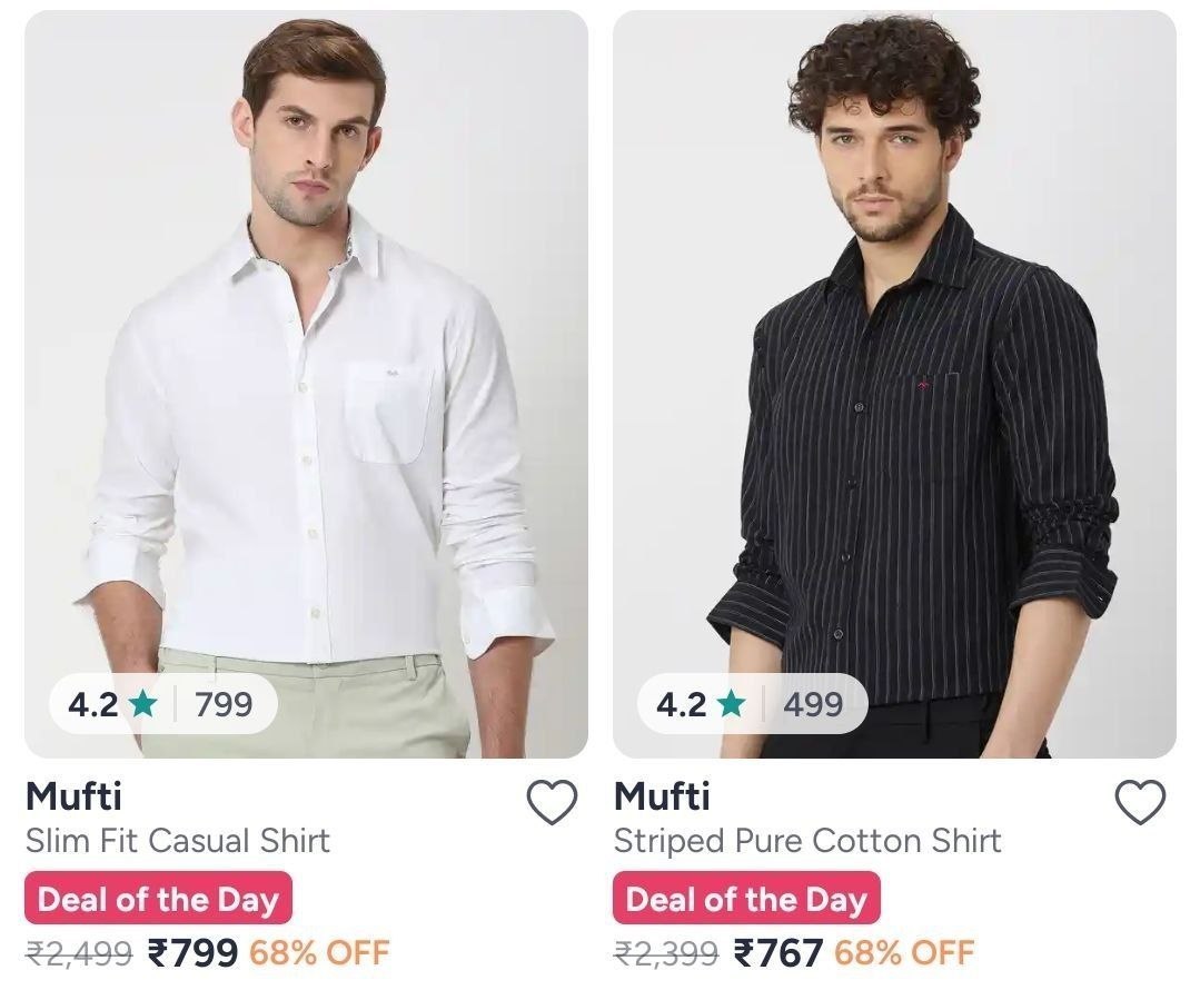 Myntra 68 On Mufti Clothing Starts At 767