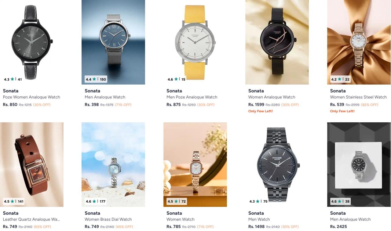 Myntra 71 On Sonata Watches More 70 On Armani