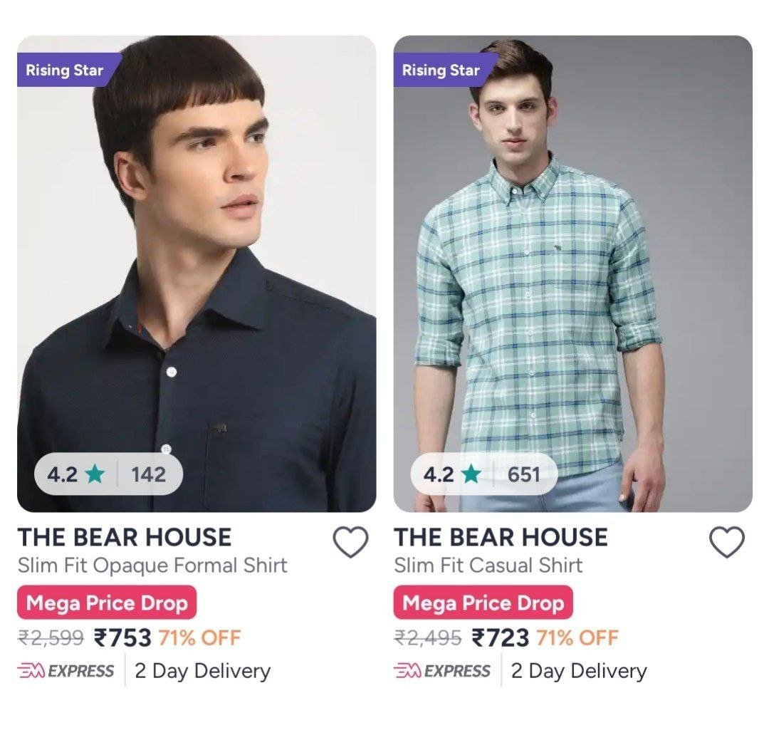 Myntra 71 On The Bear House Clothing Shirts T