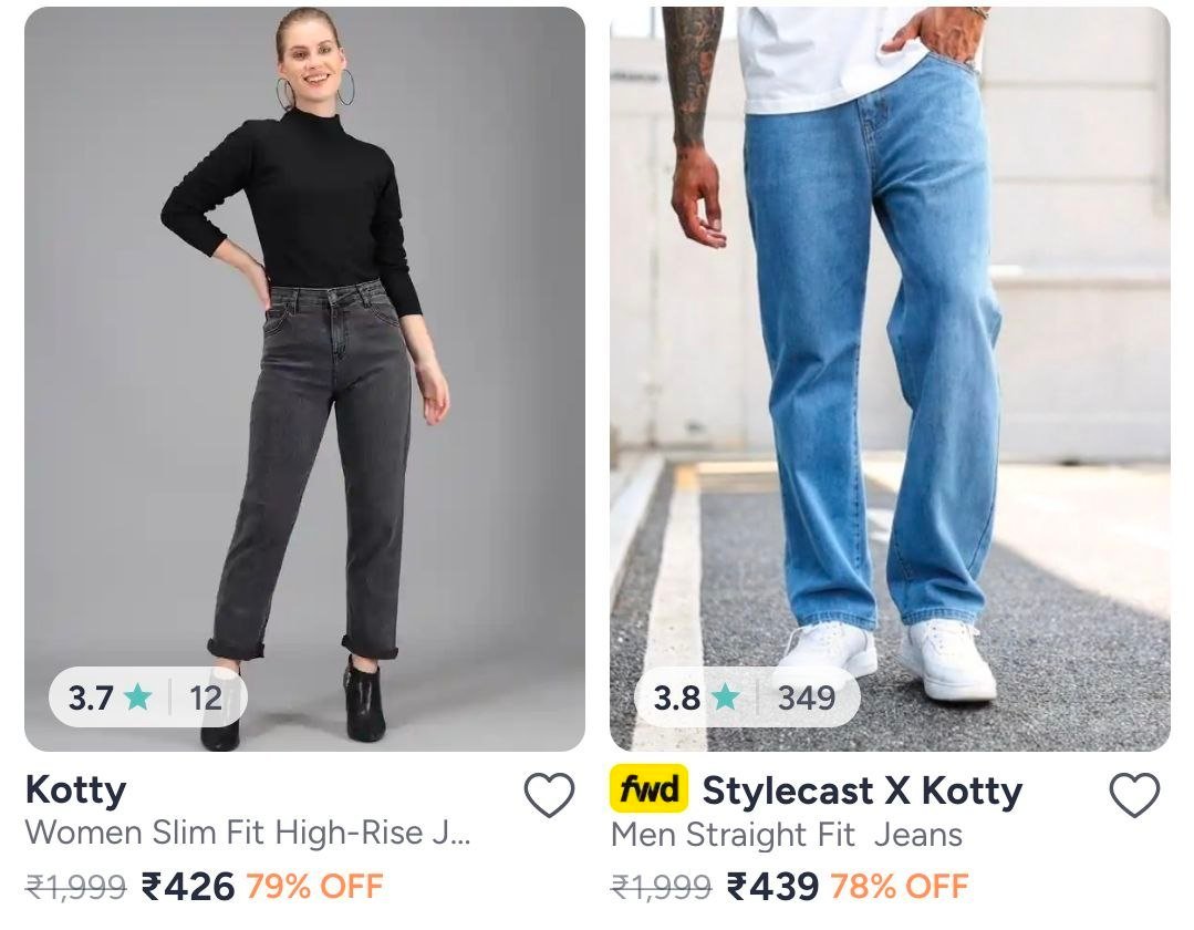 Myntra 79 On Stylecast X Kotty Jeans