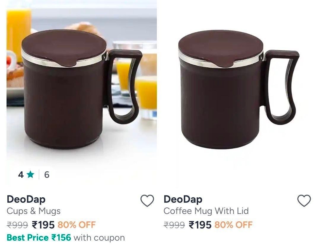 Myntra 80 On Cups And Mugs Starting Just 195l