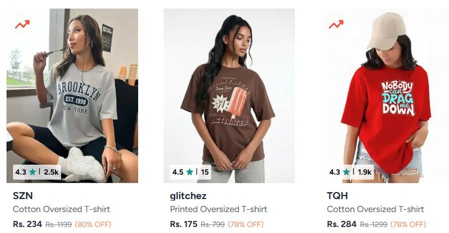 Myntra 80 On Women S Clothing Tops Tees Under 299-