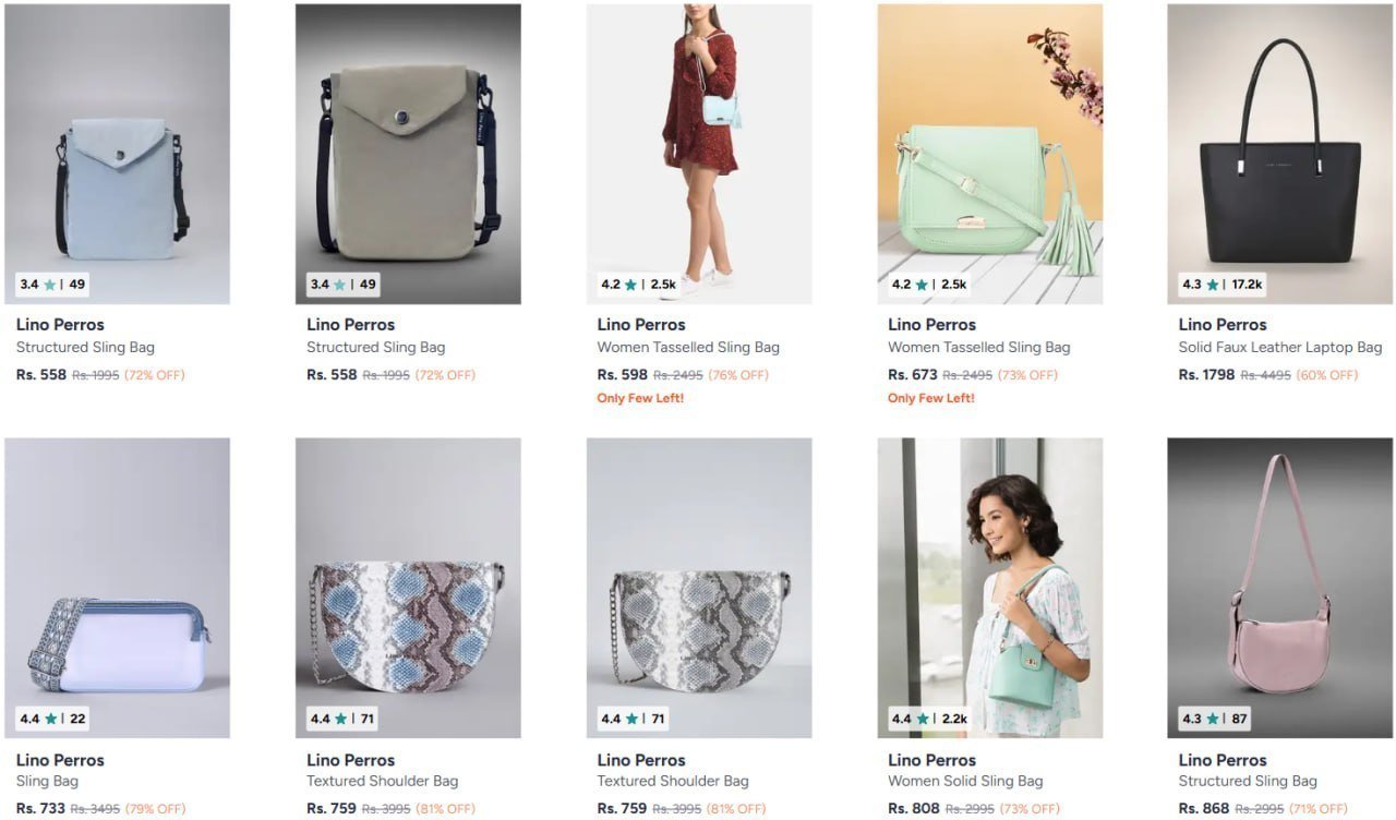Myntra 81 Lino Perros Handbags