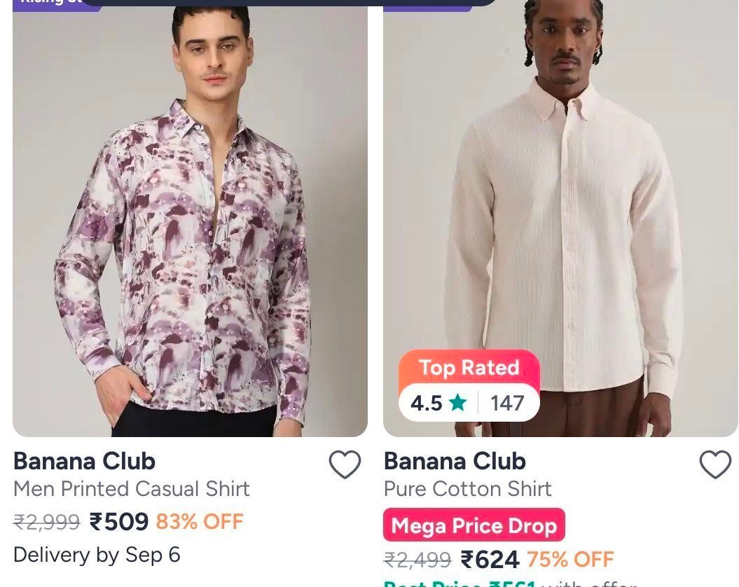 Myntra 83 On Banana Club Clothing