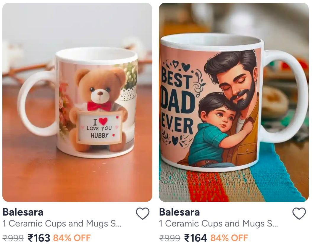Myntra 84 On Cups And Mugs Starting Just 163link