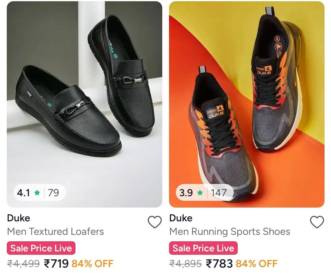 Myntra 84 On Duke Shoes Clothing
